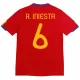 Camiseta España A. Iniesta 6 2010 Hombre Primera Retro