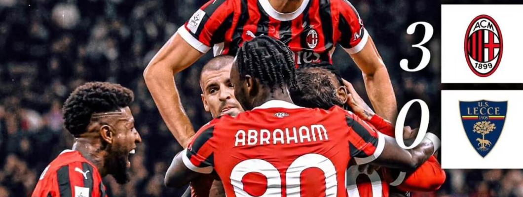 El AC Milan ganó tres partidos consecutivos en la Serie A y se colocó en la cima de la tabla de la Serie A